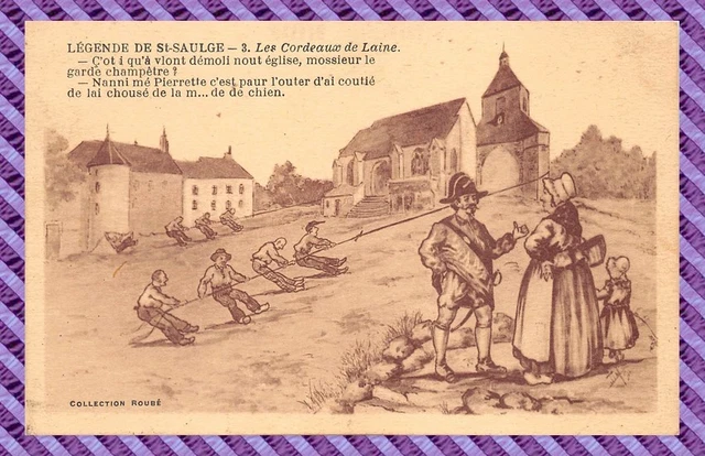 CPA - 58 - Légendes De St Saulge - All Cordeaux de Laine