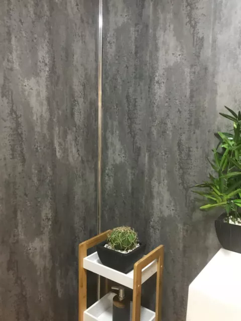Grey Panels, Tile Effect Cladding, Sparkle Bathroom Shower Wall Panels PVC
