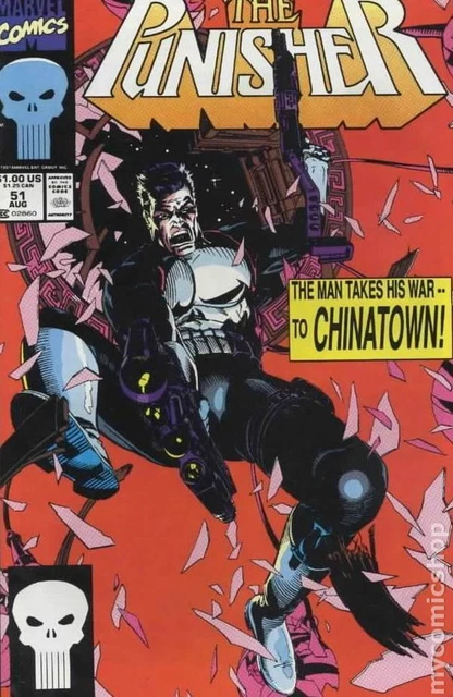 Punisher #51 VG 1991 Stock Image Low Grade