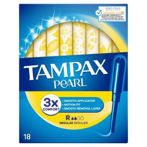 Tampones Regulares Perla Tampax Con Aplicador X 18