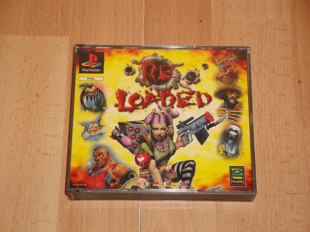 Re-Loaded PS1 Disc Only PAL Good Condition dark humor playstation HTF