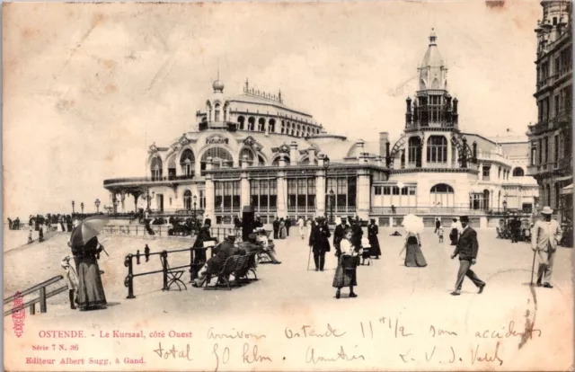 *51931 cpa Belgique - Ostende - le Kursaal, côté ouest