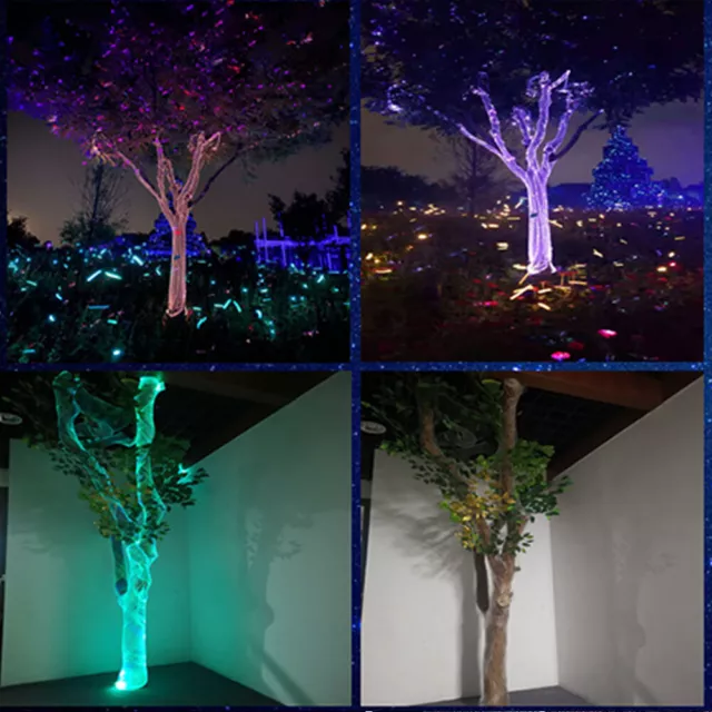 16W RGB Led Twinkle Curtain Decorative DIY Fiber Optic Ceiling Net Tree Lights