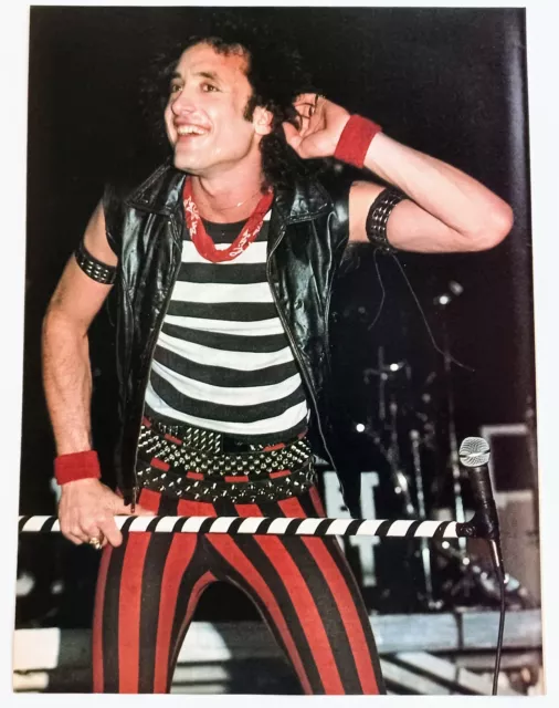 QUIET RIOT KEVIN DuBROW LIVE~ORIG 1983 POSTER~VINTAGE FULL PAGE PINUP CLIPPING