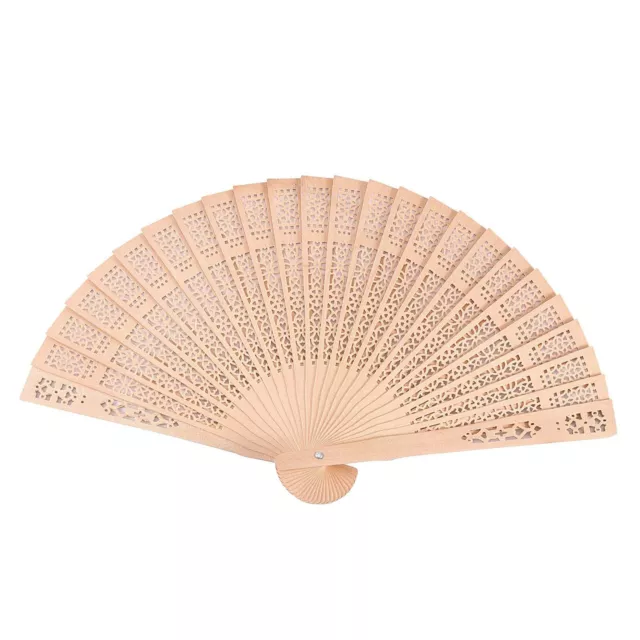 Wooden Hand Fan Foldable Sandalwood Scented Hand Held Folding Hand Fans Gifts