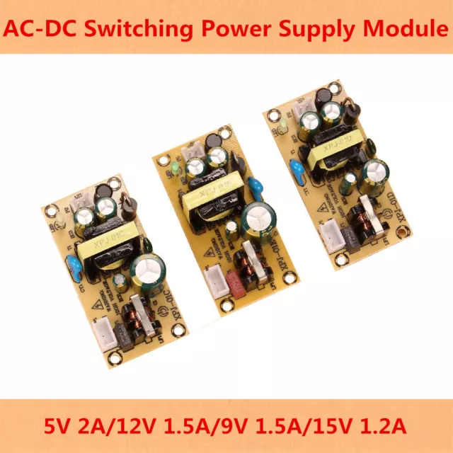 New AC-DC 5/9/12/15V 2A 1.5A 1.2A Switching Power Supply Module for Repair