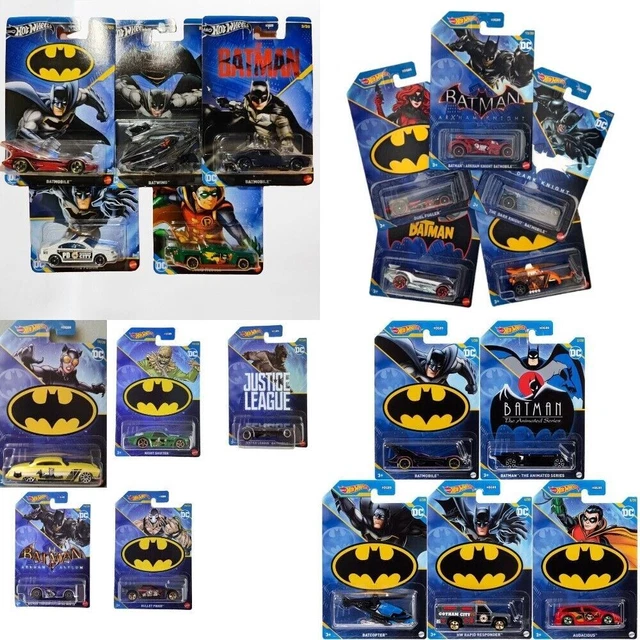 Lot De 8 Hot Wheels Batman - Voitures De Collection Neuves - Édition Spéciale