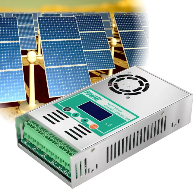 60A MPPT Solar Laderegler für 12V/24V/36V/48V Charge Controller LCD-Anzeige