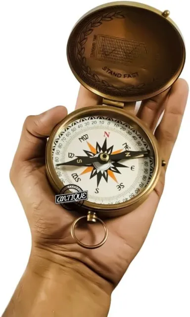 Vintage America Boy Scouts Compass Navigation World War Replica Compass Gifts 3"