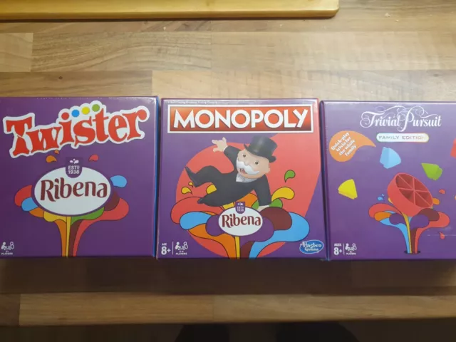 RIBENA HASBRO GAMES - Monopoly Twister Trivial Pursuit - Ltd Edition 2023  Sealed £27.99 - PicClick UK