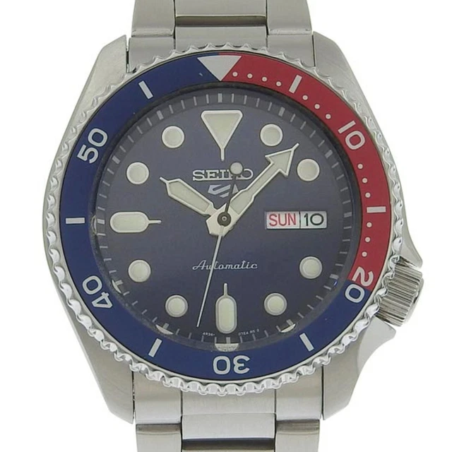SEIKO 5 Sports SBSA085 4R36-07G0 Pepsi Bezel Navy Dial Automatic Men's Watch #1