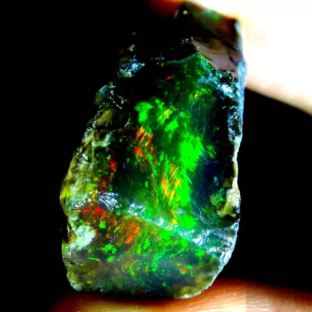 Ethiopian Opal Fire Rough Color Welo Big Size Natural Gemstone Dp340156