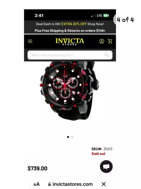 Limited Edition Invicta Reserve 25305 #456/999 Jason Taylor Hall