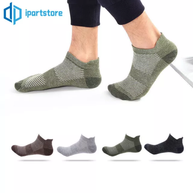 5/10Pairs Low Cut Quarter Athletic Casual Sport Ankle Cotton Work Men Socks 7-11