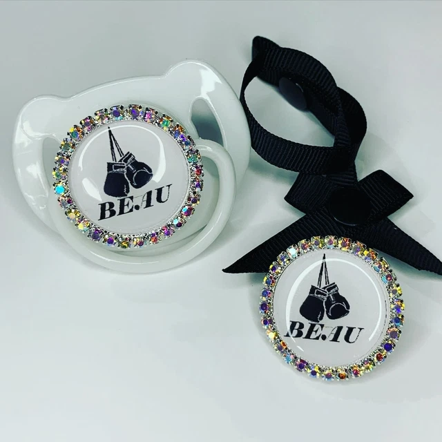 CUSTOM MADE PERSONALISED Baby Dummy Soother Dummies Charm Clip Boys