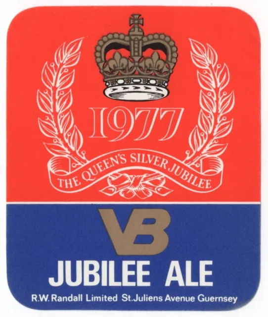Bieretikett - Guernsey - Jubilee Ale - Das silberne Jubiläum der Königin 1977 [211]