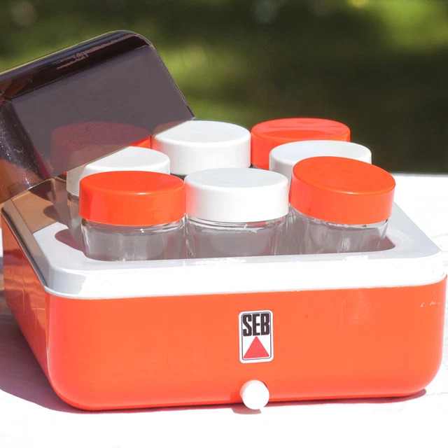 MAGNIFIQUE YAOURTIERE SEB ORANGE VINTAGE