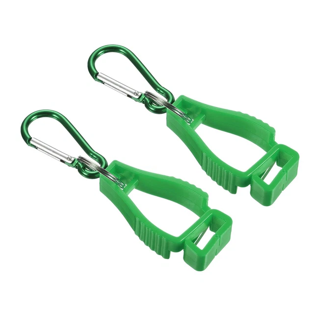 Guanto Protettivo,2pz Guanti Presa Clips Gancio Supporto Appendino,Verde