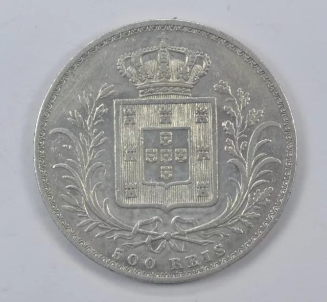 Portugal D. Luis I 500 reis plata 1879