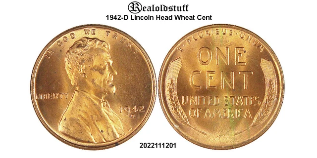 1942-D Lincoln Head Wheat Cent Penny SC1