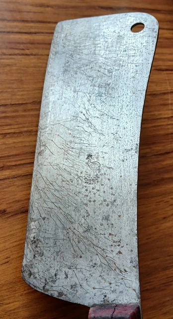Ancienne Feuille De Boucher Opinel – Couteau Art Populaire Vintage, Main Couronne
