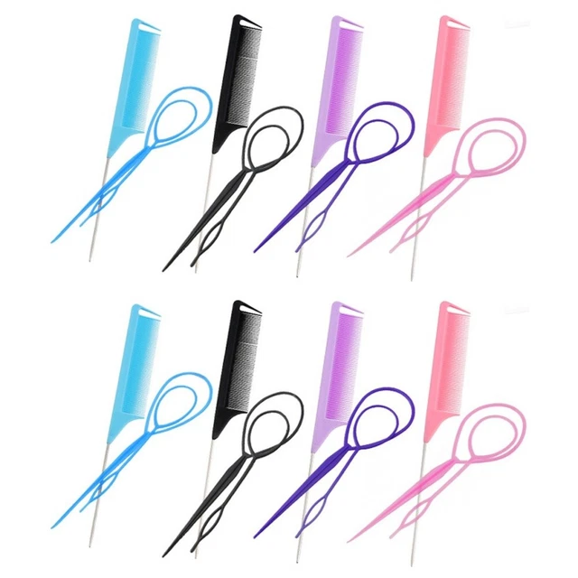 8 juegos de herramientas de trenzado de cabello herramientas de diseño de cabello hágalo usted mismo accesorios para el cabello cabello cabello