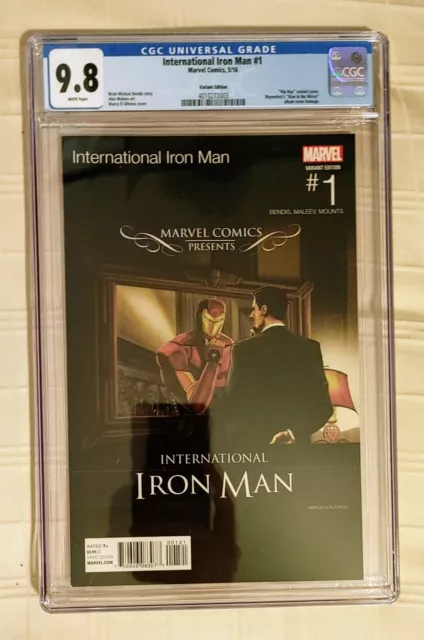 International Iron Man #1 CGC 9.8 Hip Hop Variant D'Alfonso Rhymefest Homage