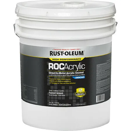 Rust-Oleum 316543 Acrylic Enamel Coating,Forest Green,5Gal