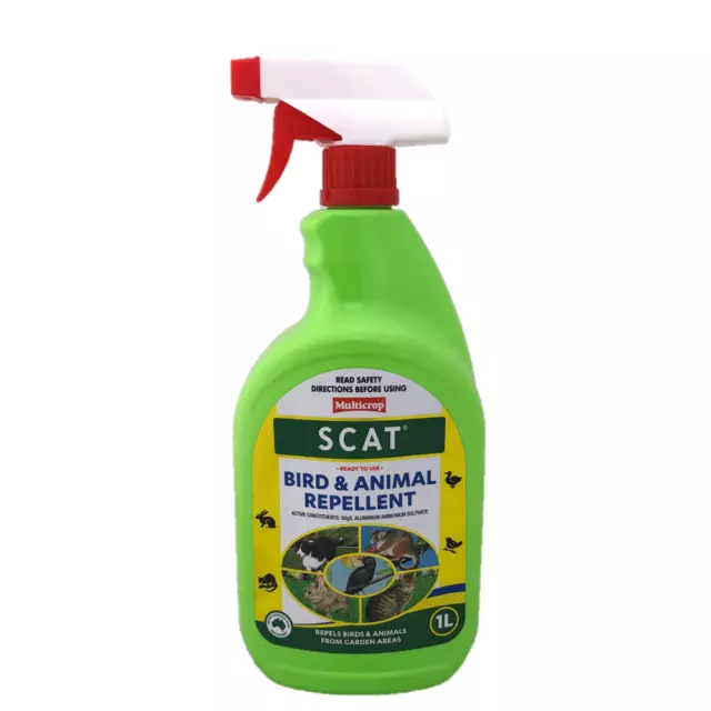 750mL SCAT Spray Bird Pest Dog Cat Animal Repel Repellent Deterrent Train SAFE