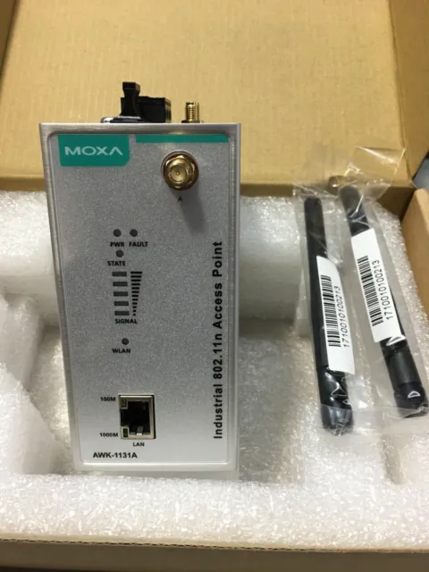MOXA AWK-1131A-US-T V2.0 802 11n Wireless Access Point US band -40 to 75C
