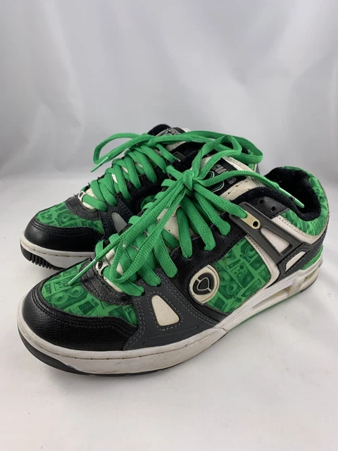 CHAD MUSKA VINTAGE Circa 99 s Rare Color way Size 8 Green Boom Box