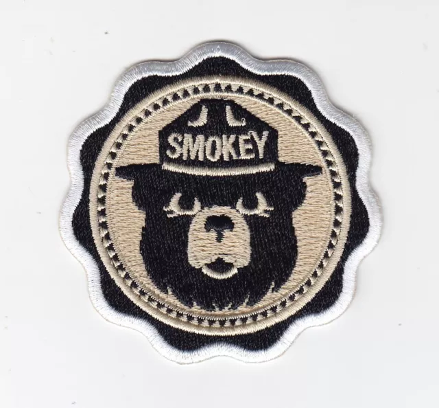 Smokey Bear embroidered patch design - fire fighting rescue patch fire safety