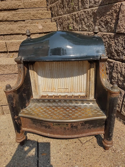 ANTIQUE THE HUMPHREY Radiantfire Gas Fireplace Heater Porcelain Cast Iron  Insert $119.00 - PicClick
