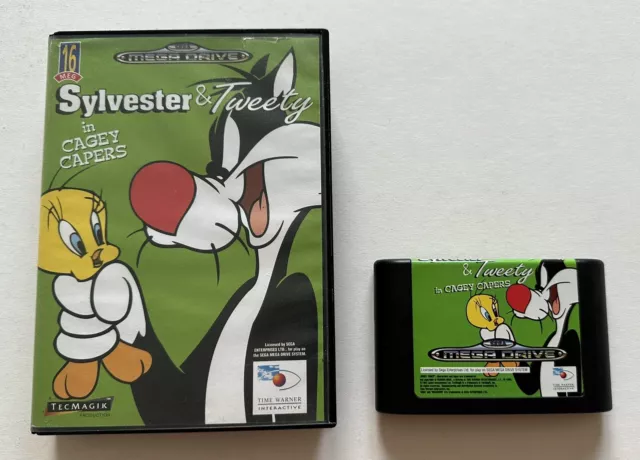 Sylvester & And Tweety In Cagey Capers Sega Mega Drive Megadrive Boxed PAL