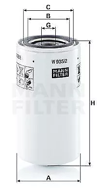 Filtro uomo W935/2 filtro idraulico di lavoro