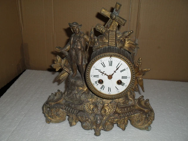 BELLE PETITE HORLOGE PENDULE REGULE JAPY FIN 19 ème
