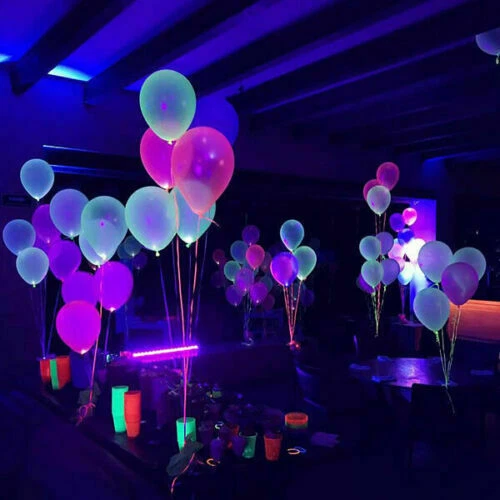 2x5 LED Ballons Beleuchtung PERFEKTE PARTY Dekoration X'MAS Hochzeit Kinder Geburtstag