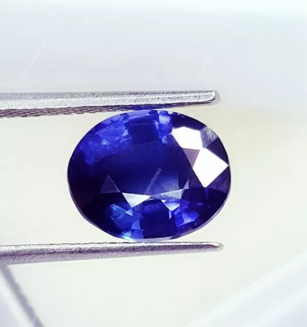 4.17 Carats Tanzanien Certifié Desseré Gemme Coupe Ovale à Facettes Véritable