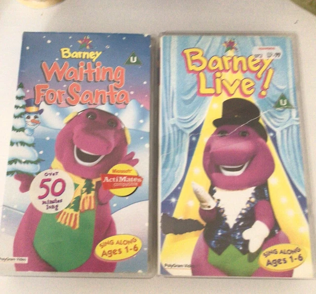 VHS BARNEY LIVE! - Waiting For Santa Children $9.55 - PicClick AU