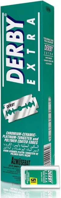 Cuchillas de afeitar de seguridad Derby Extra Super Stainless Double Edge Hojas de afeitar