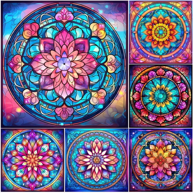 DIY Art 5D Full Drill Diamond Painting Mandala Embroidery Craft Kit Home Decor