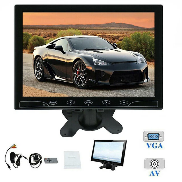 10& INCH TFT LED Screen CCTV Surveillance Monitor AV/VGA Input Security