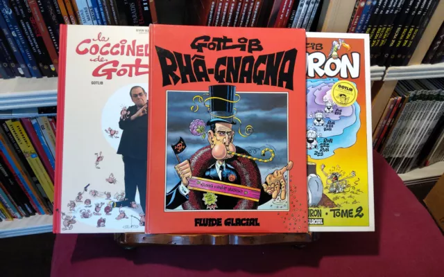 Gotlib 3 Albums La Coccinelle /Gai Luron / Rha Gnagna Tbe