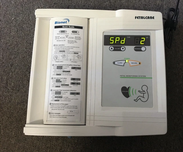 Bionet FC700 Single Fetus Fetal Monitor -No Transducer tested as pictured only