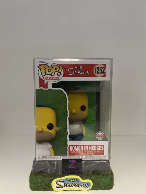 Simpsons Funko POP! Homer in Hedges Special Edition (#1252) Limited Edition Meme