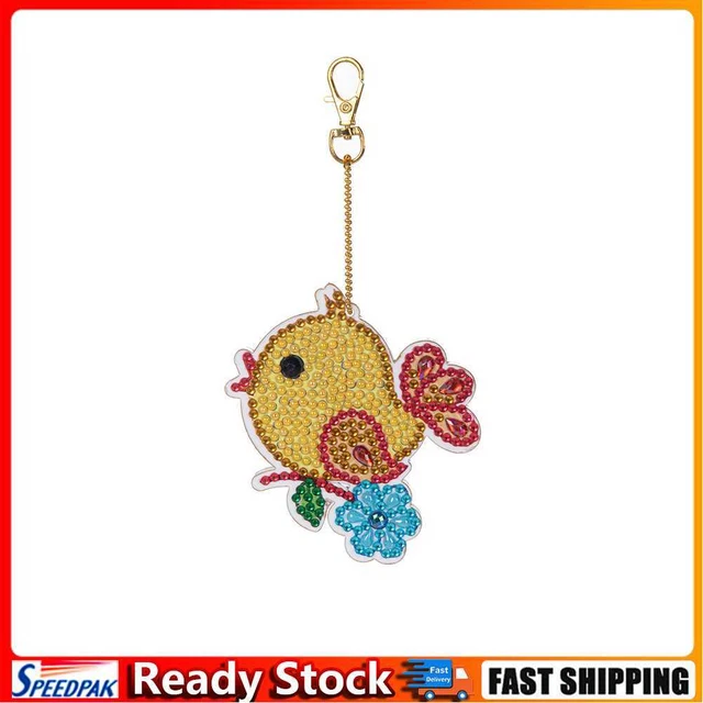 Cartoon Diamond Painting Keychain DIY Luminous Key Ring Pendant (DSK026)