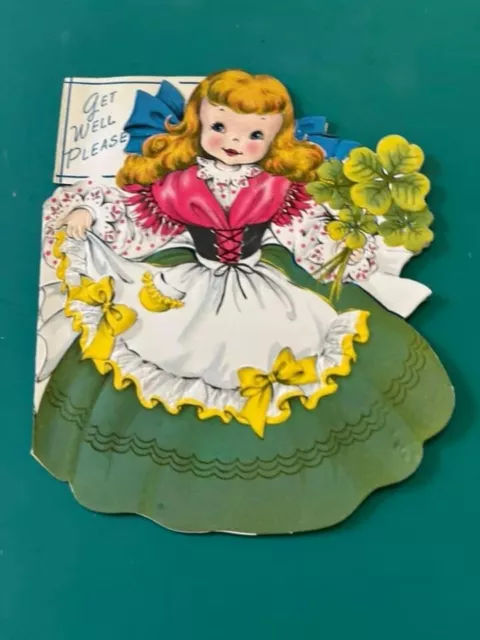 1949 Greetings Inc. International Doll card-Ireland, Vintage
