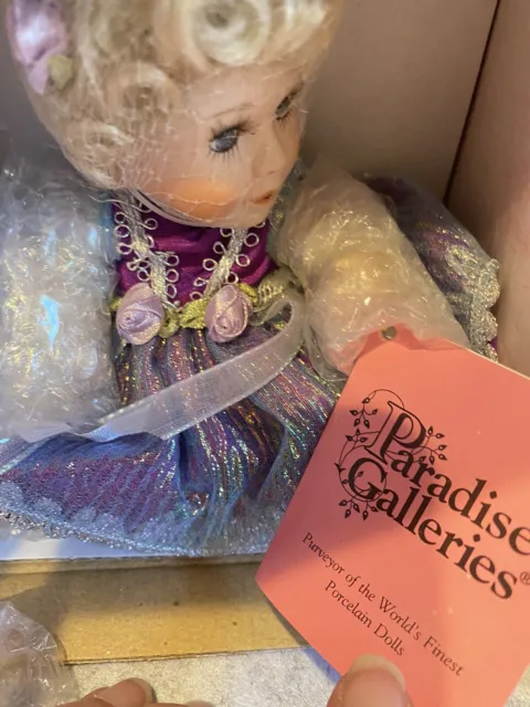 "Paradise Galleries-Treasury Collection Birthstone Angel Porcelain Doll