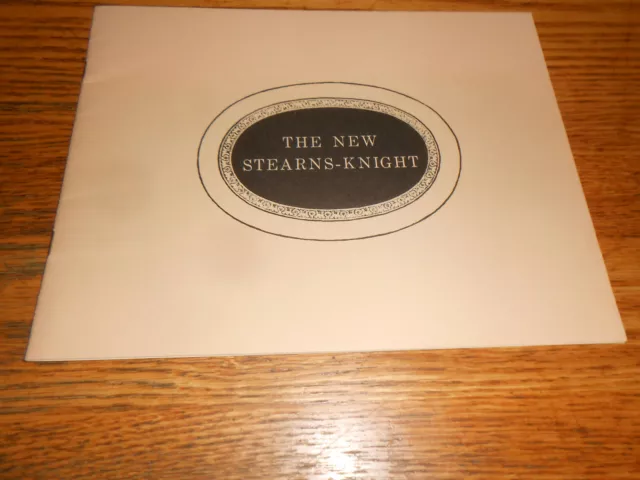 1927 STEARNS-KNIGHT 16 Page BROCHURE / CATALOG plus HEAVY COVERS / '27 CAR BOOK