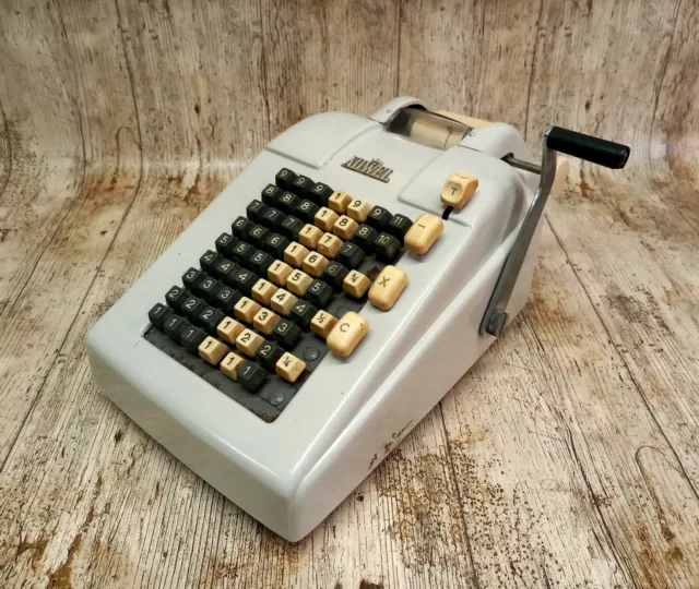 Vintage Adding Machine 1960s Adwel W504 Full keyboard Model